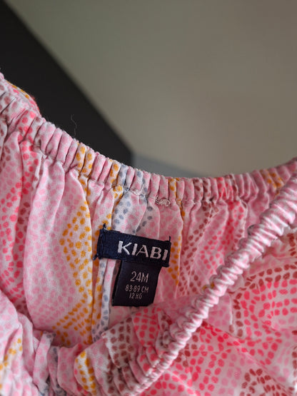 Robe rose à motif