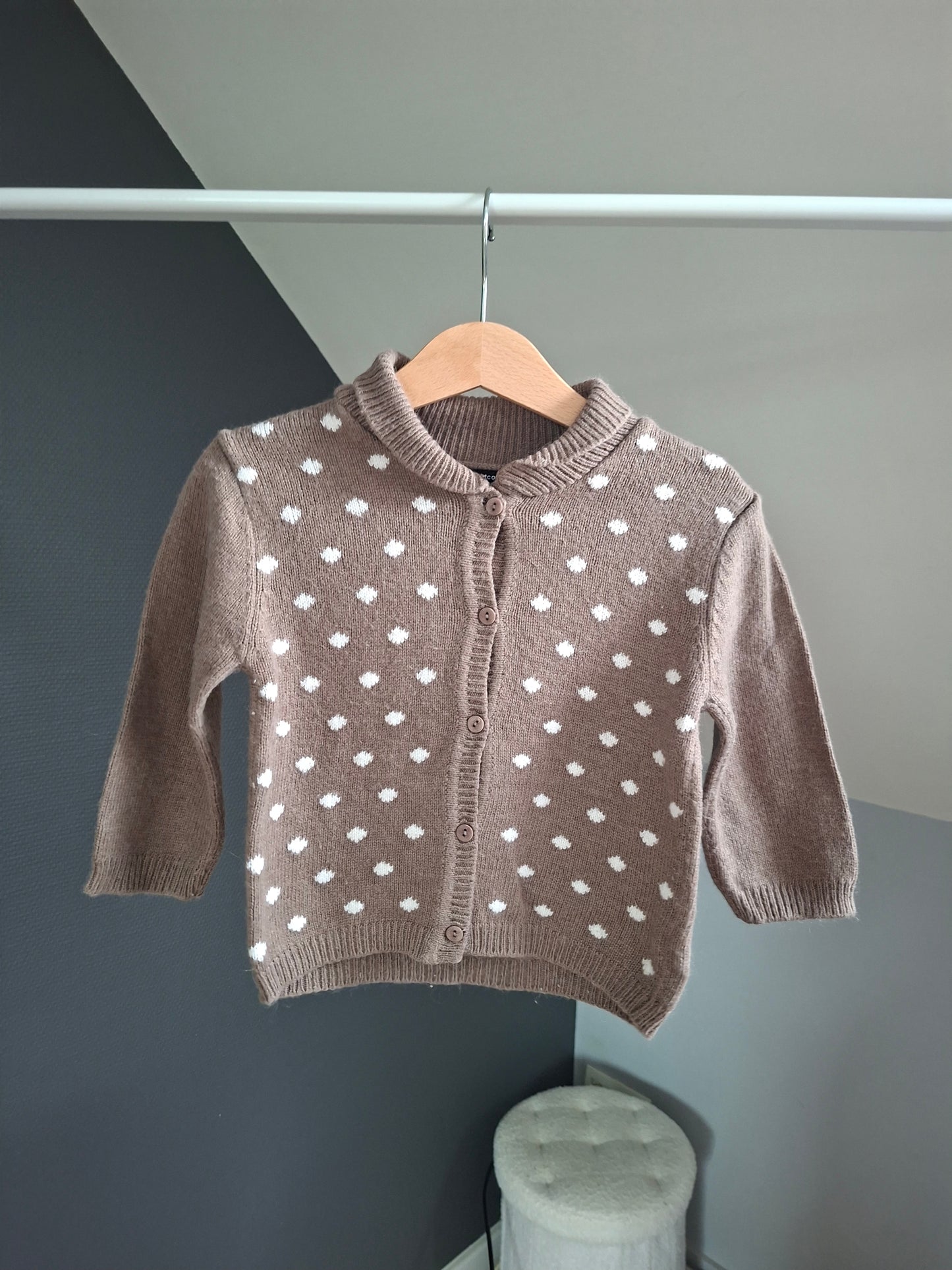 Gilet à pois