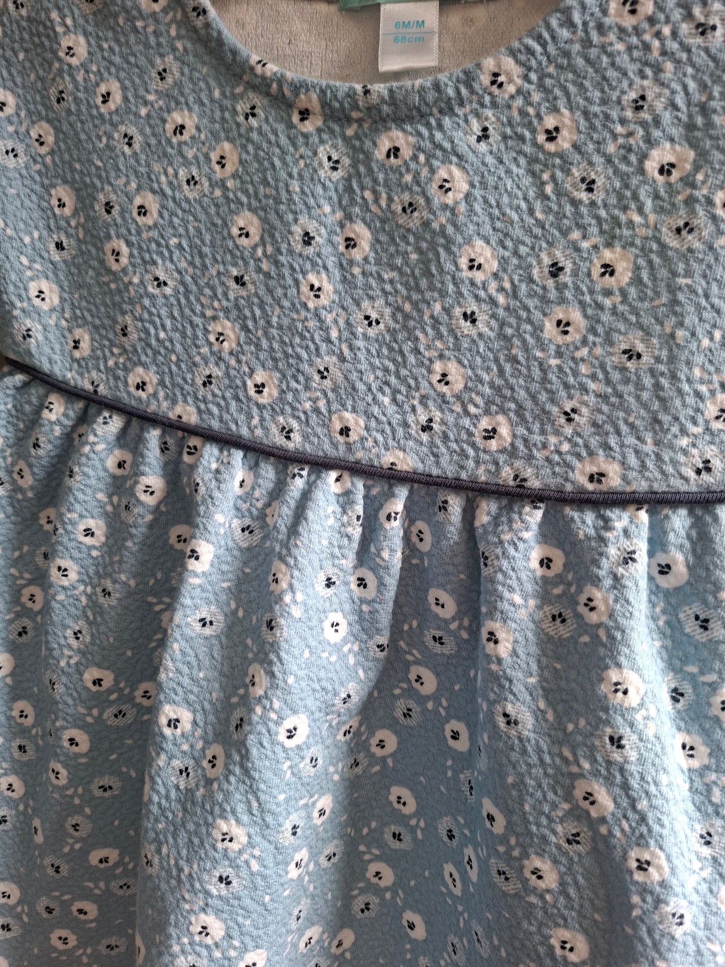 Robe bleu fleuris