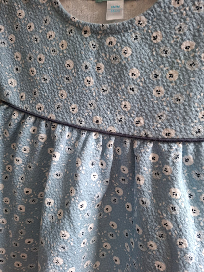 Robe bleu fleuris