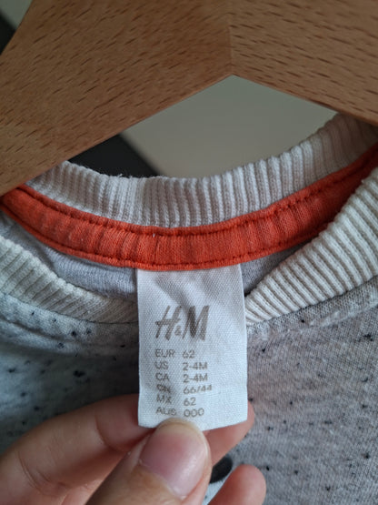 Gilet gris perle