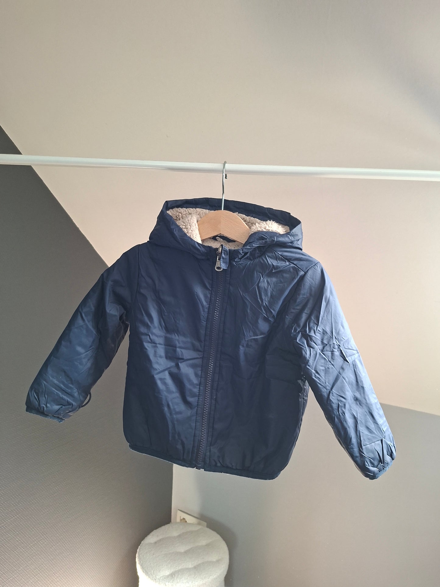 Manteau bleu marine imperméable