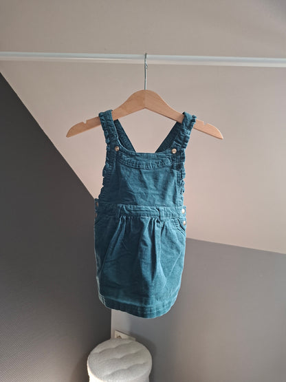 Robe côtelé verte