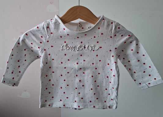 T-shirt amour 6 mois