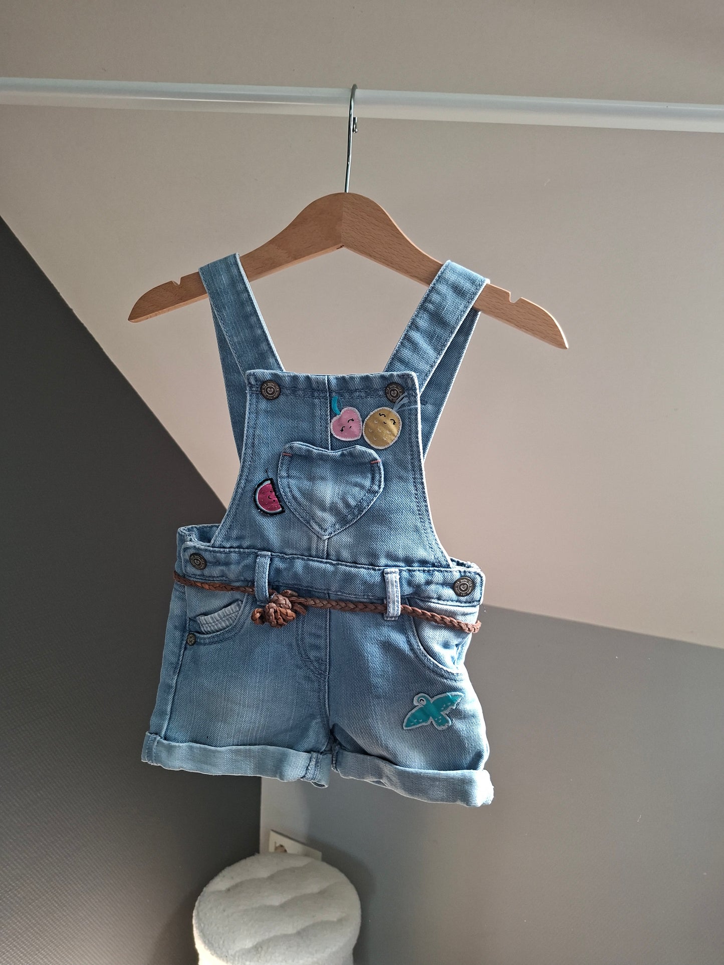 Combi-short en jean