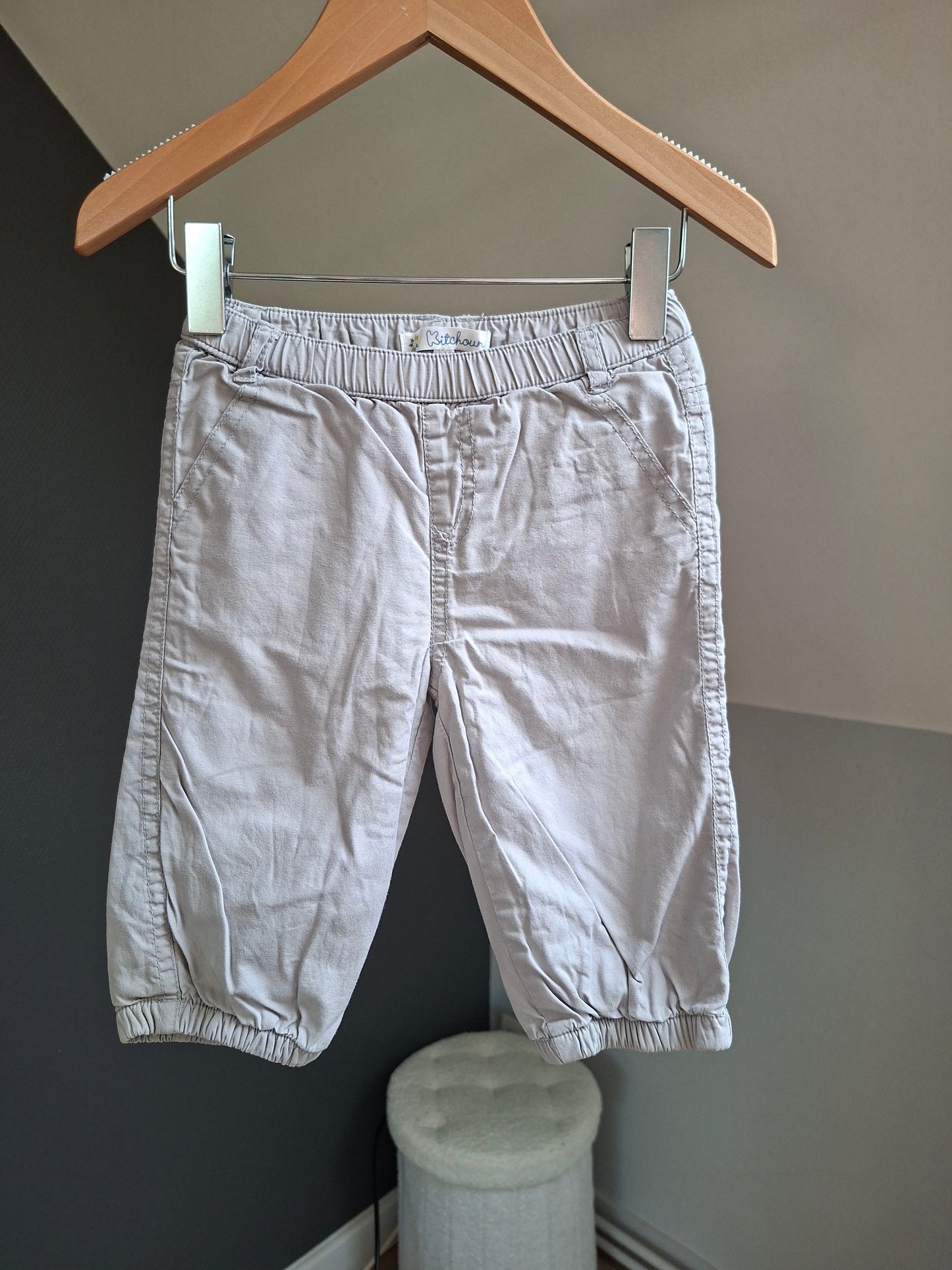 Pantalon gris perle