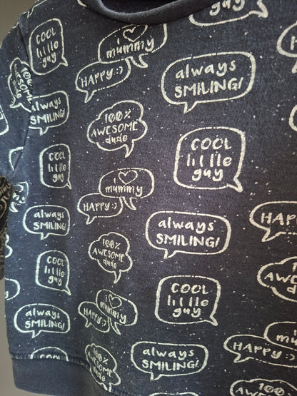 Pull noir motif