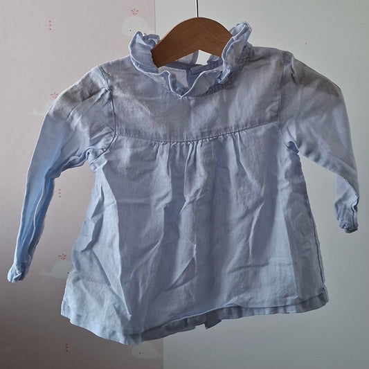 Blouse bleu 12 mois