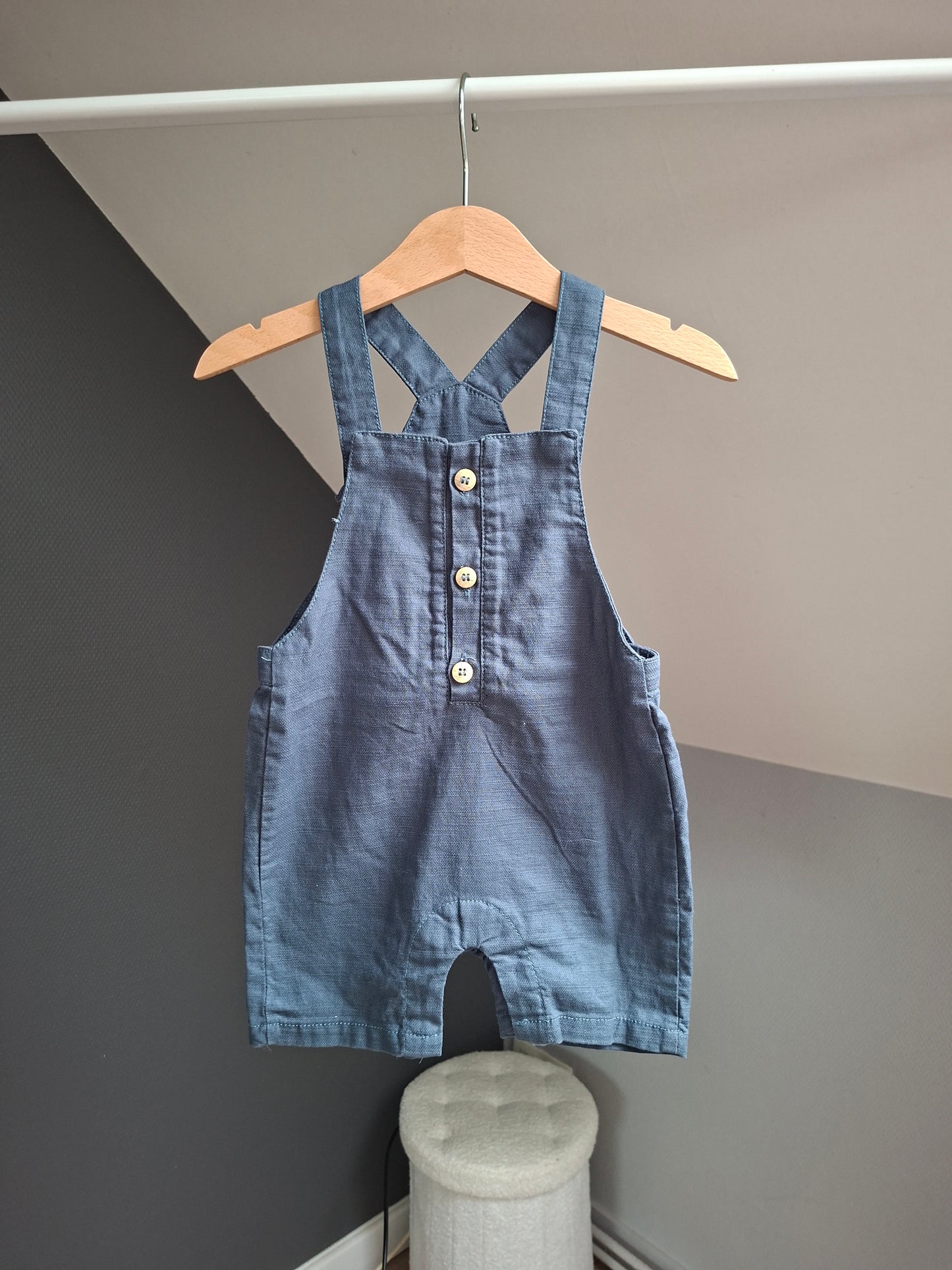 Combi-short bleu