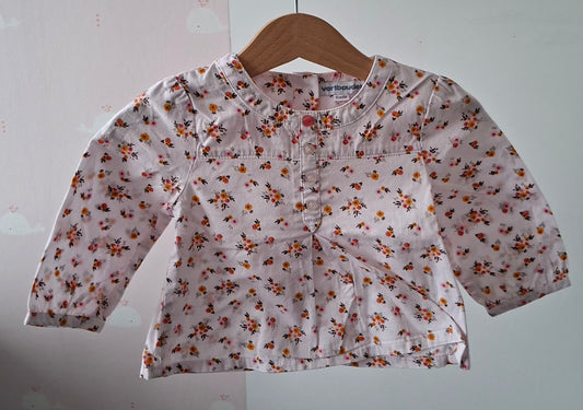 Blouse fleurs 6 mois