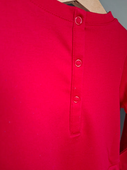 Robe rouge à motif