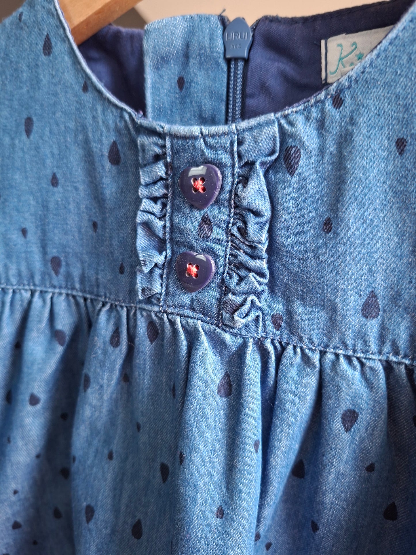 Robe en jean motif