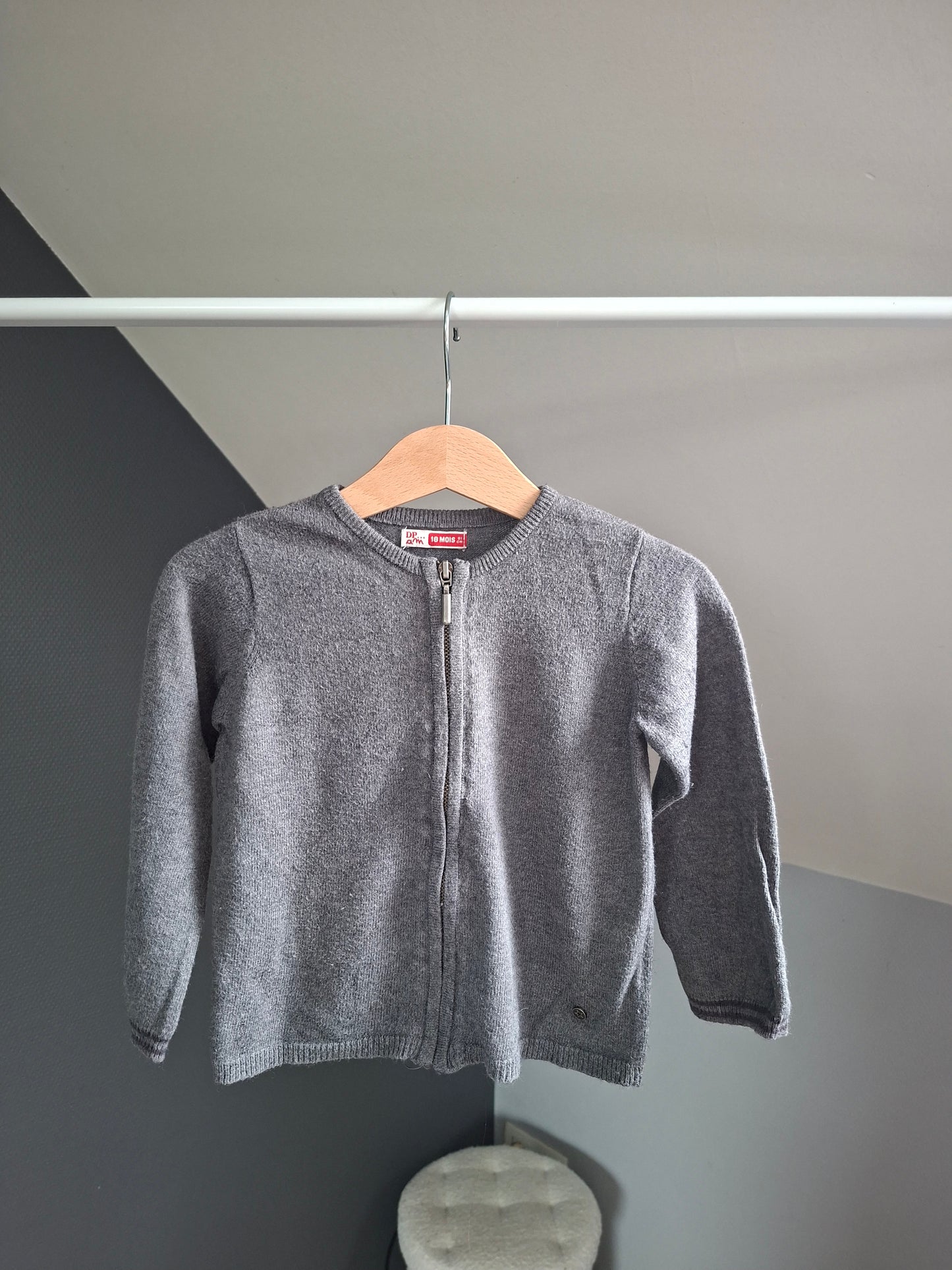 Gilet gris étoile