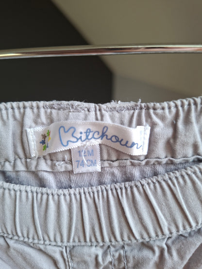 Pantalon gris perle