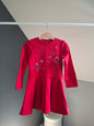 Robe rouge à motif