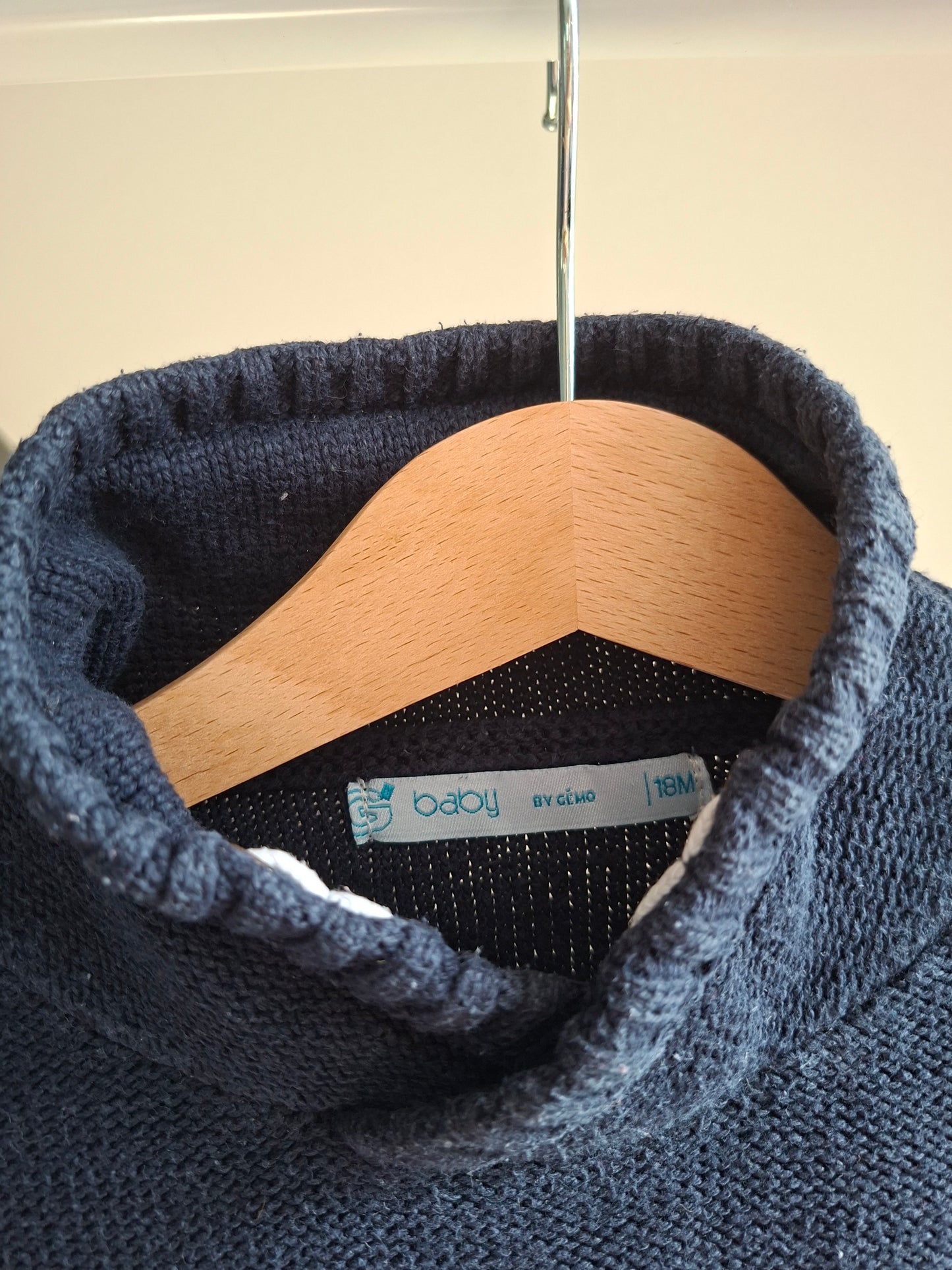 Pull rayé col roulé