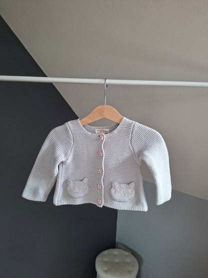 Gilet tricot chat