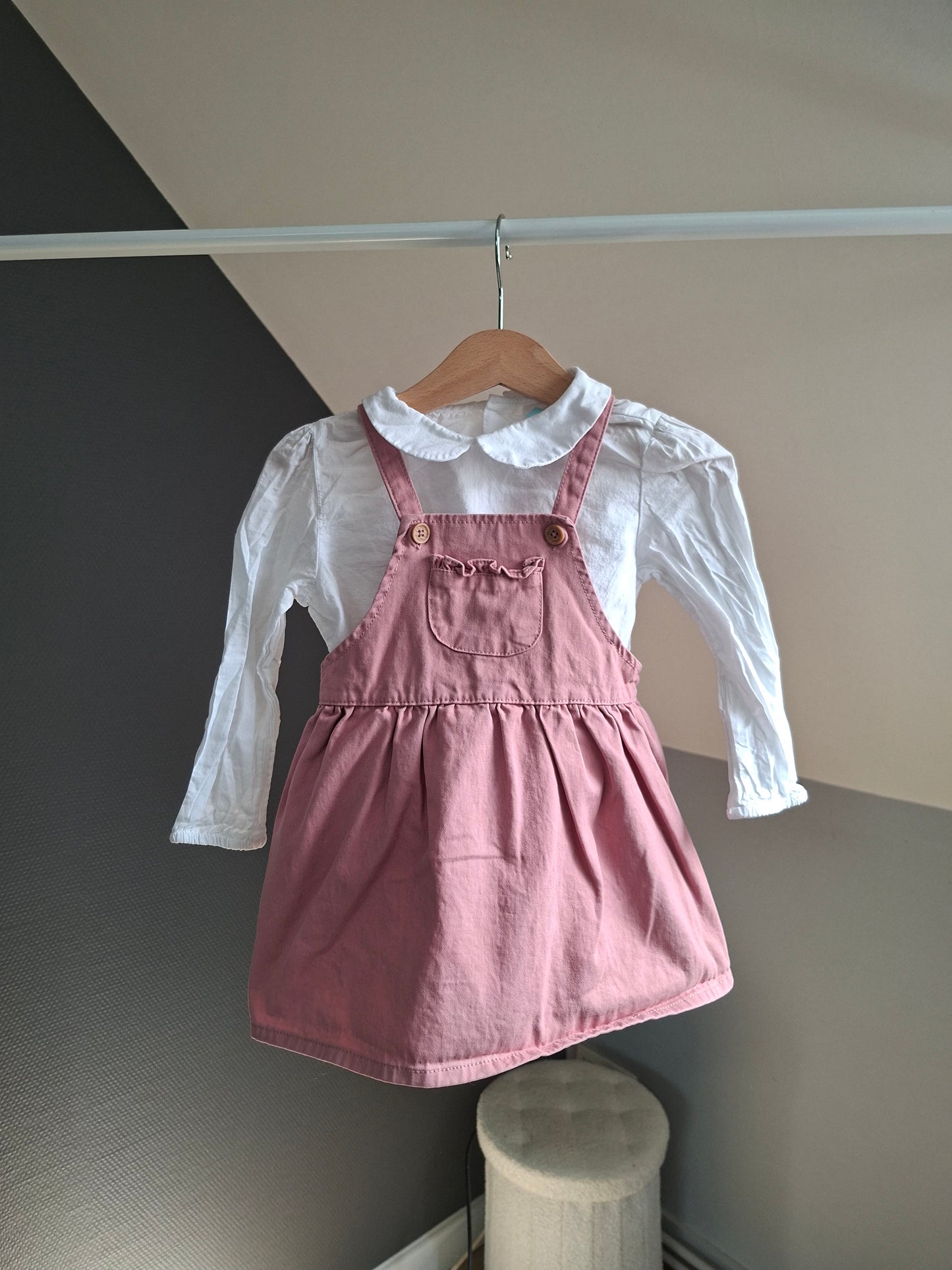 Robe et chemise rose