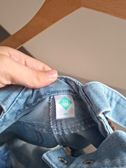 Combi-short en jean