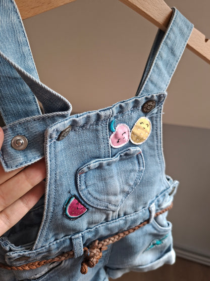 Combi-short en jean