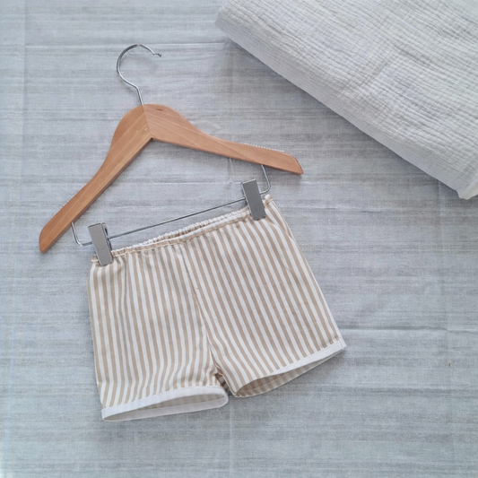 Short rayé mixte