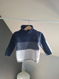 Pull rayé col roulé