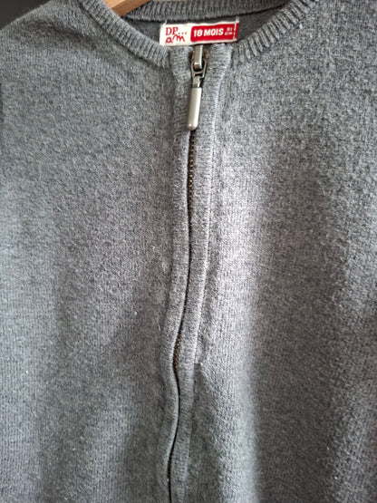 Gilet gris étoile