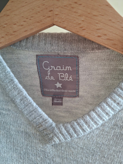 Pull gris perle
