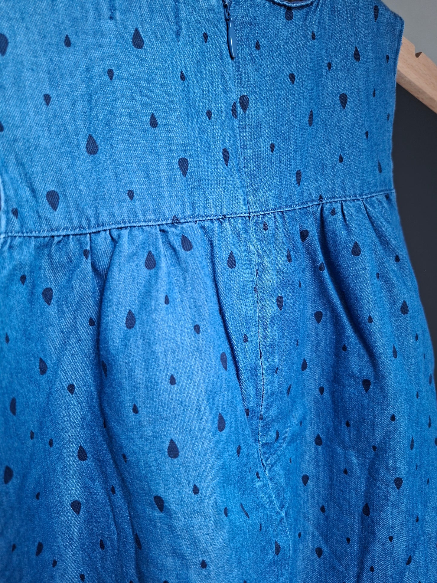 Robe en jean motif