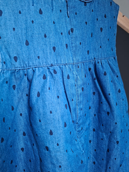 Robe en jean motif