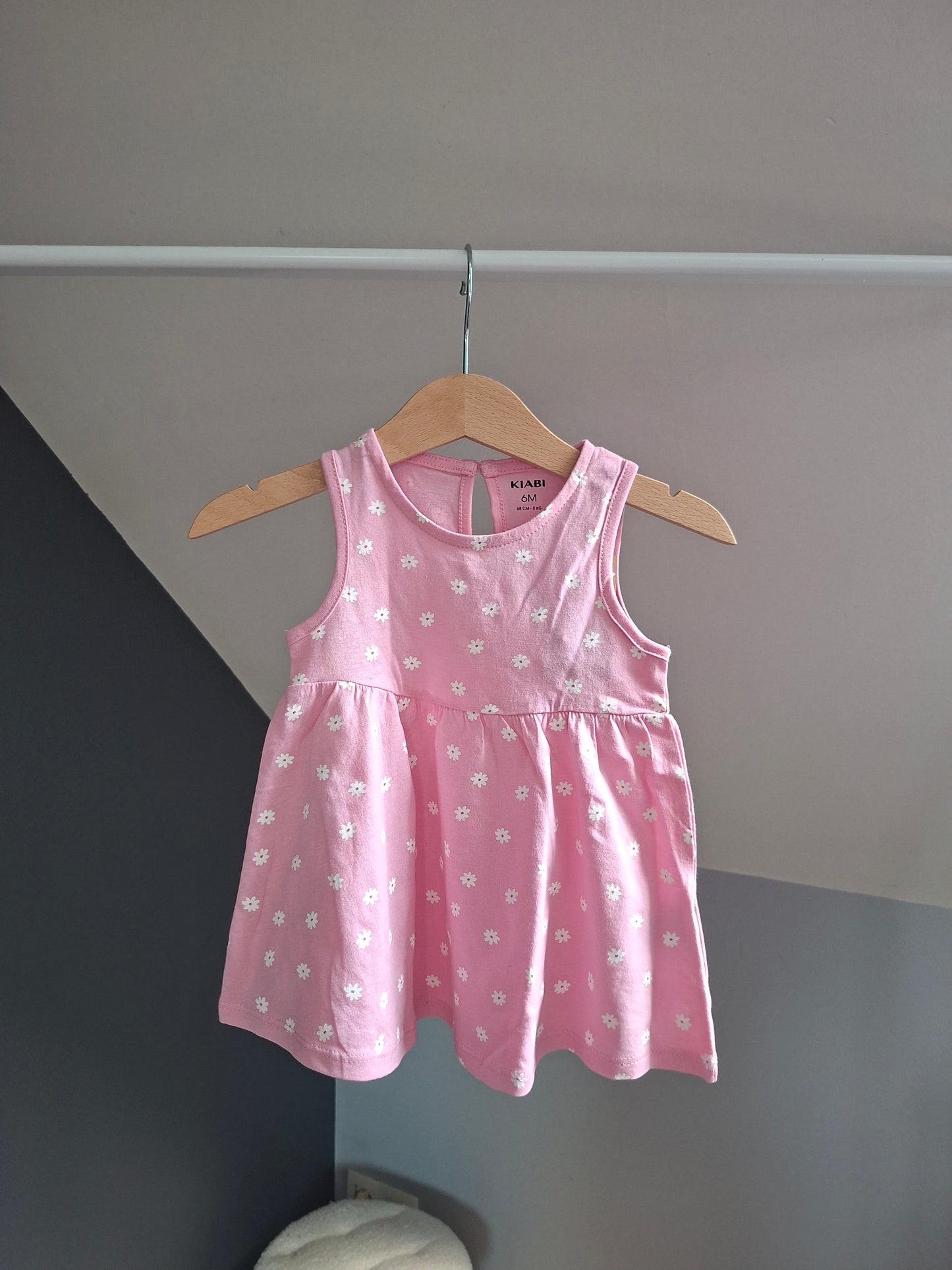Robe rose fleuris