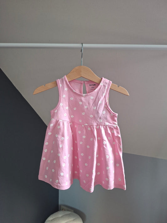 Robe rose fleuris 6 mois