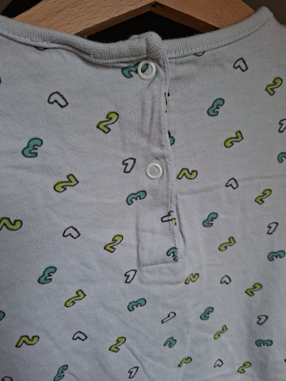 Combi-short chiffre