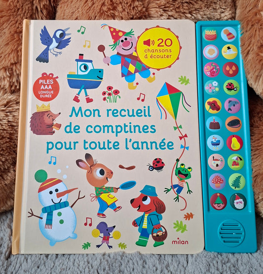 Livre "Mon recueil de comptines pour toute l’année" sonore