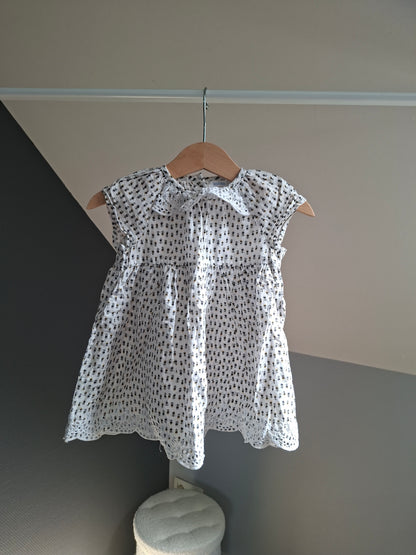 Robe blanche fleuris
