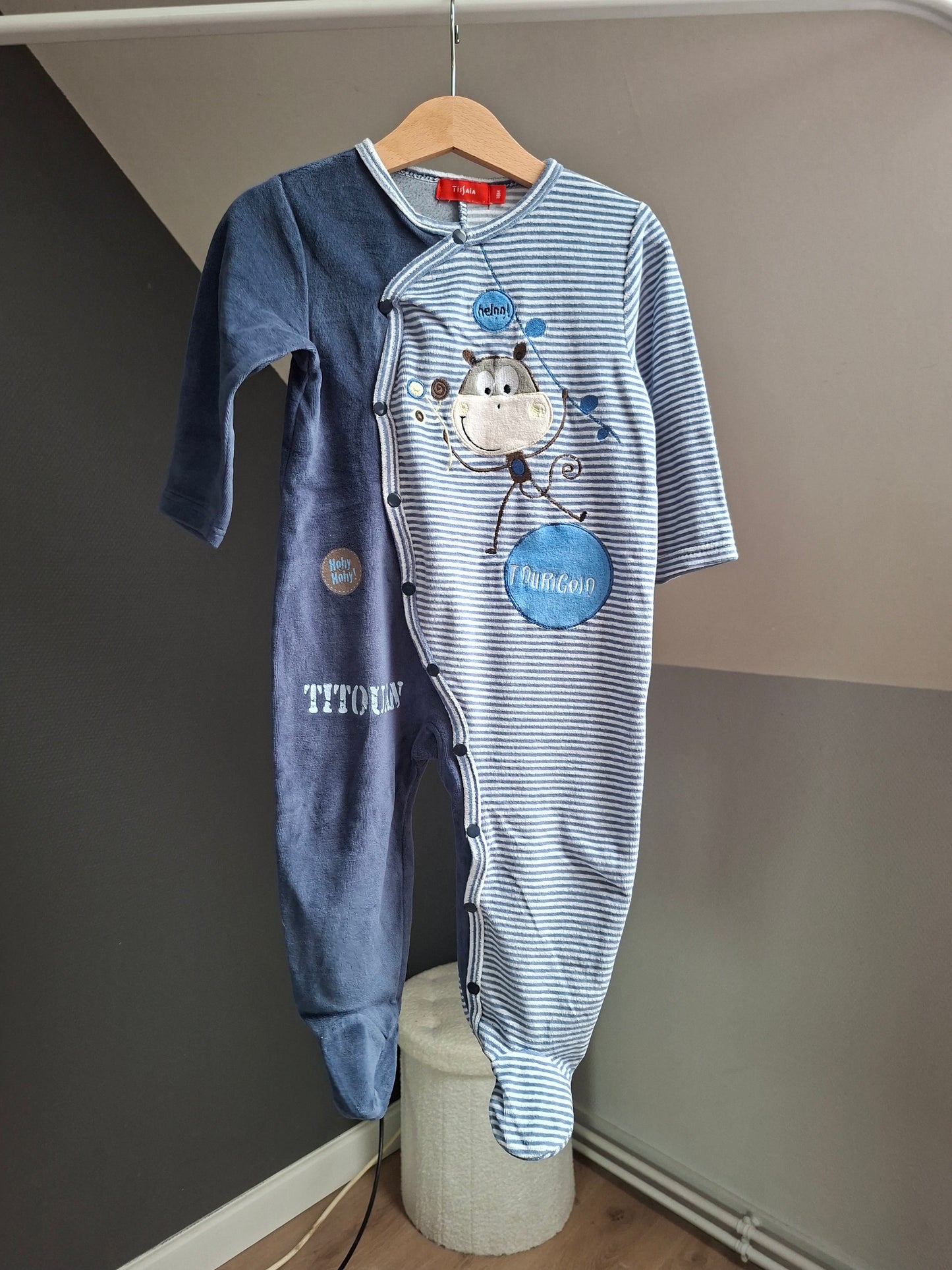 Pyjama "singe bleu"