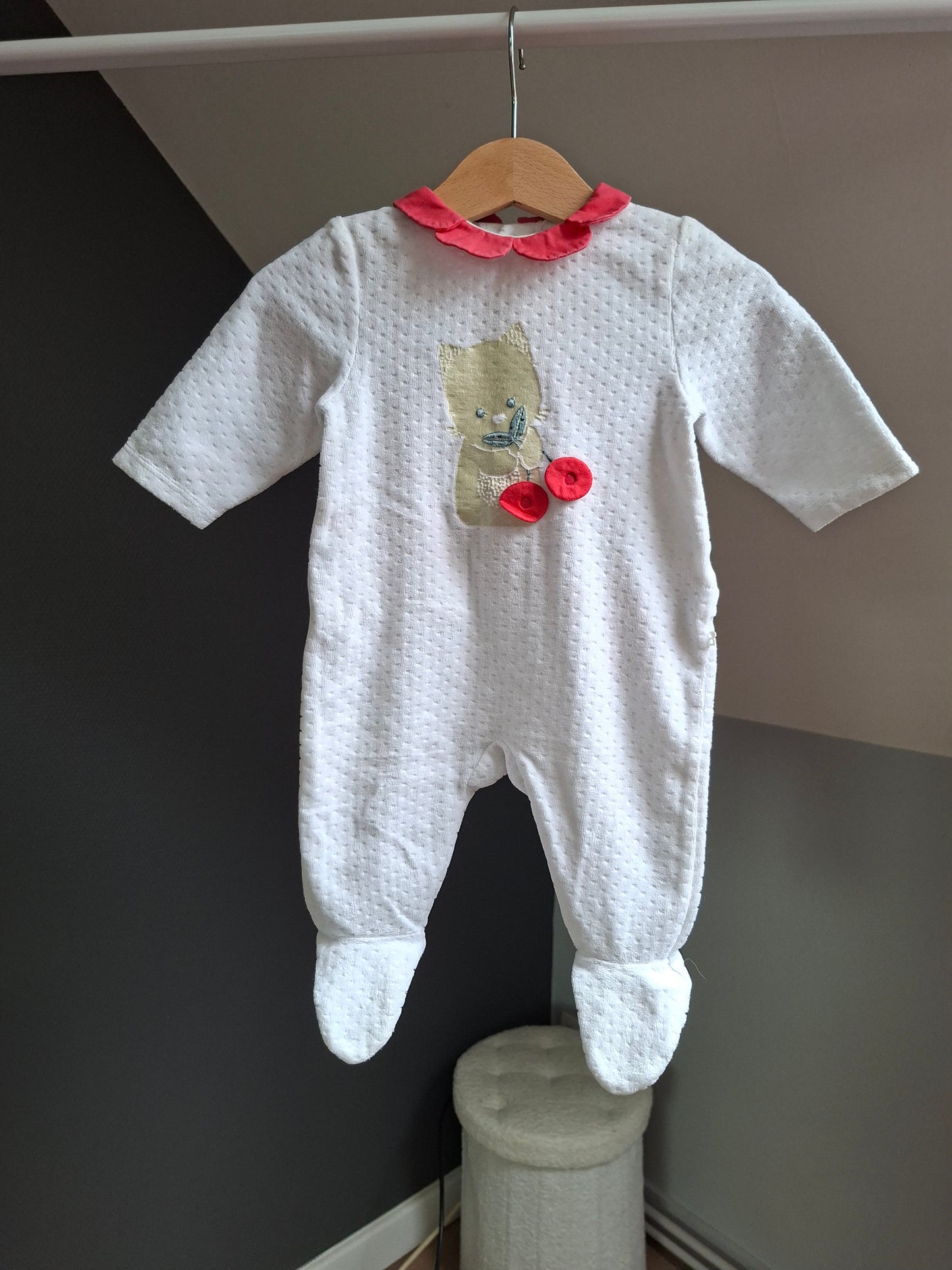 Pyjama "chat cerise"