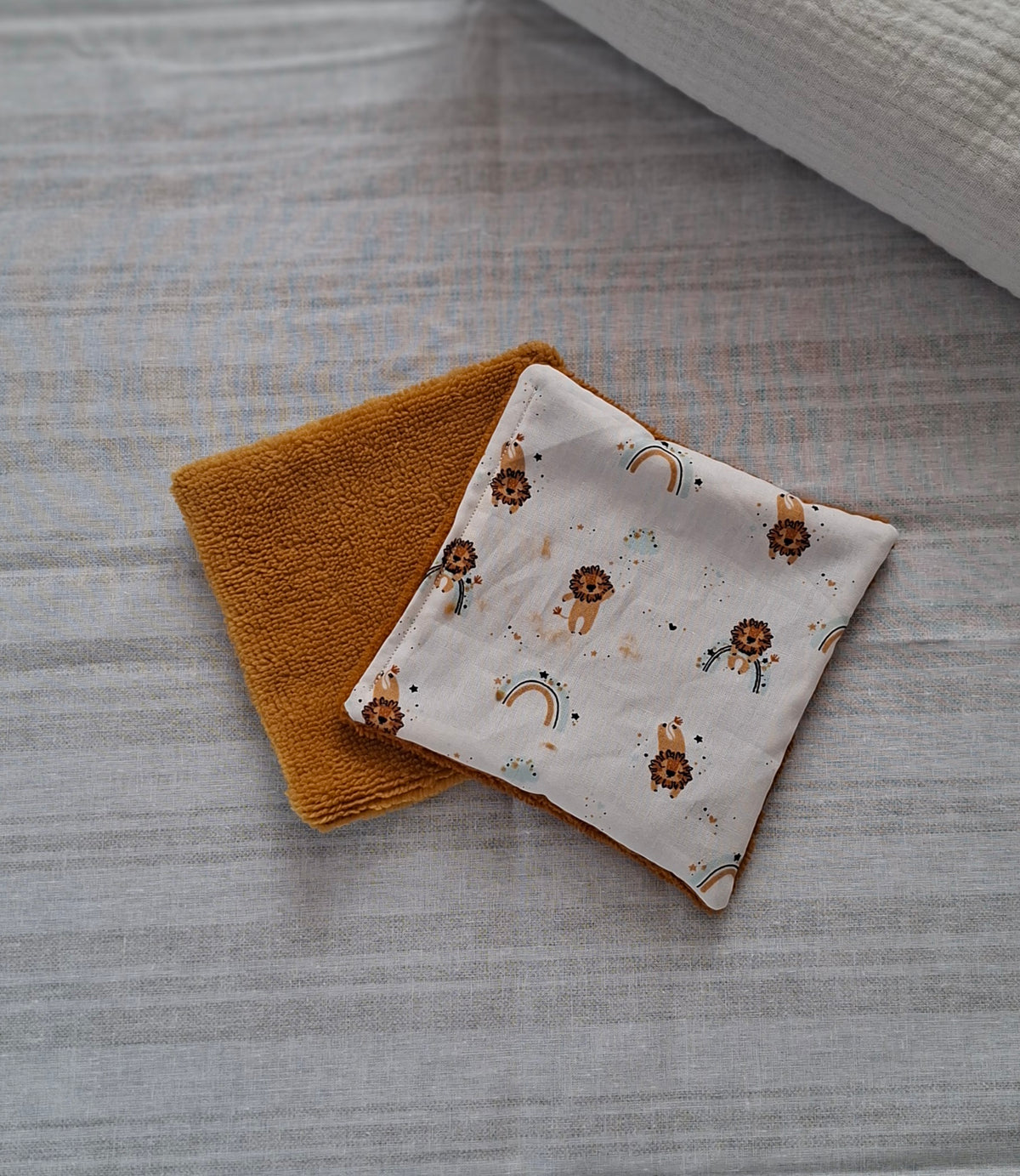 Lingettes réutilisables en lot de 4