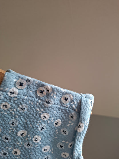Robe bleu fleuris