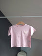 T-shirt cœur rayé