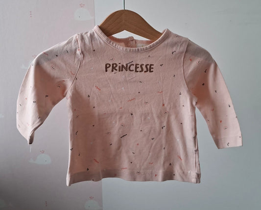T-shirt princesse 6 mois