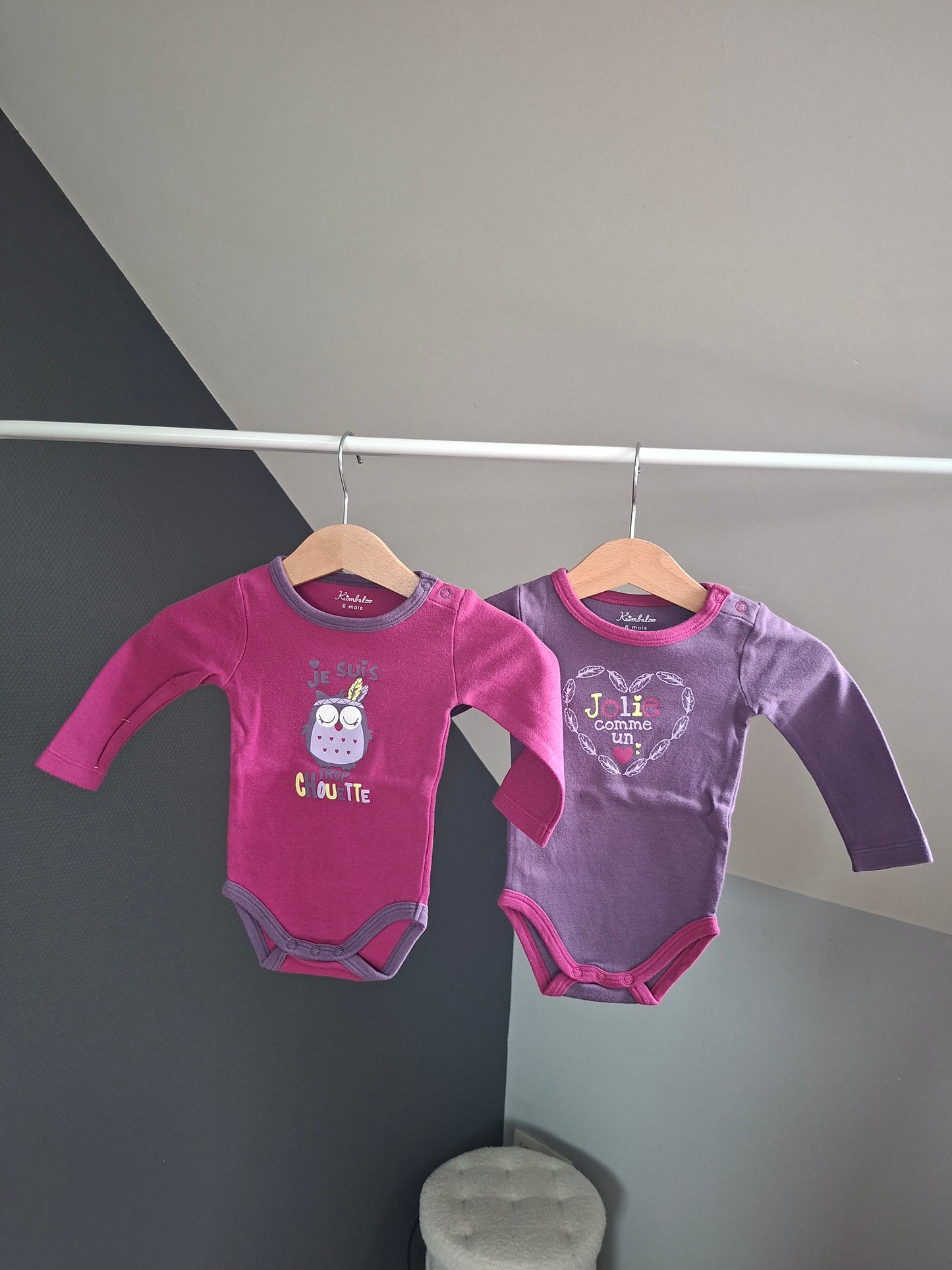Lot 2 bodys hibou