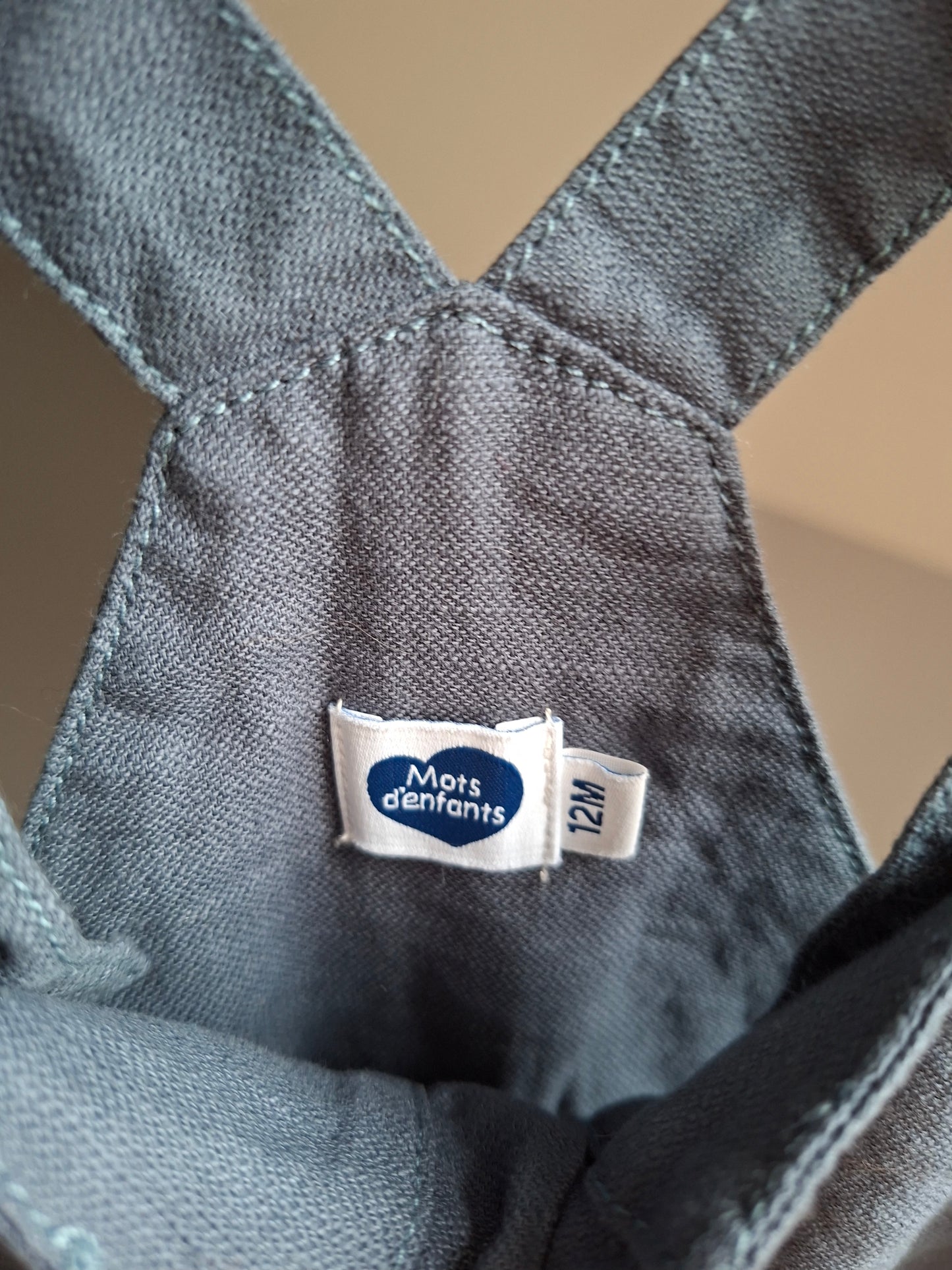 Combi-short bleu