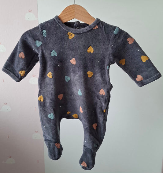 Pyjama cœurs 1 mois